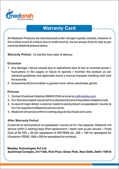 Medansh DEEP HEAT THERAPY with 1 year warranty