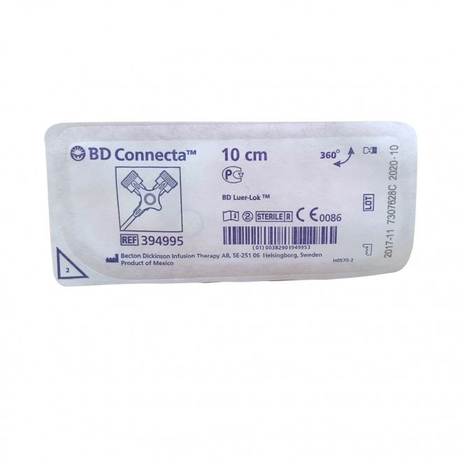 BD Connecta 10cm 3 Way Stopcoc (Pack of 10)