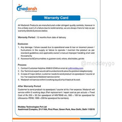 medansh-ultrasonic-warranty-card