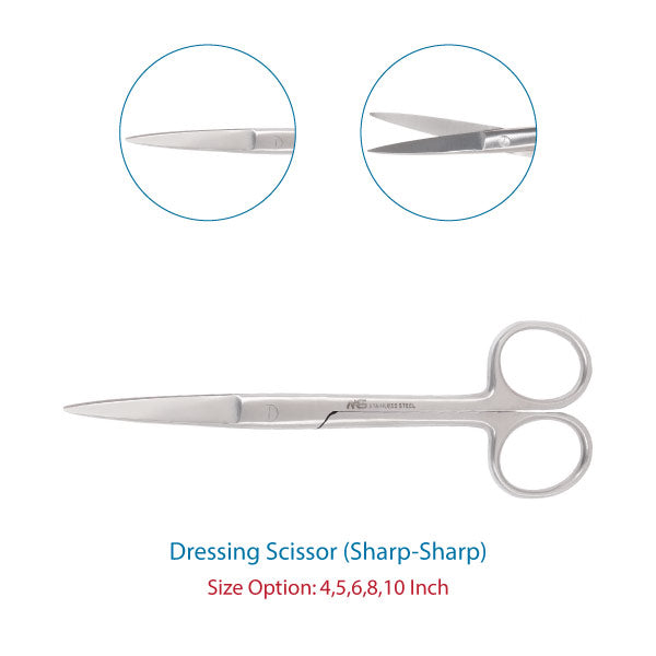 Dressing Scissor Sharp Sharp Straight