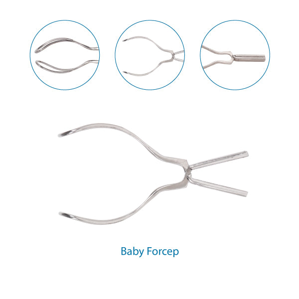 Obstetrical Baby Forcep Stainless Steel