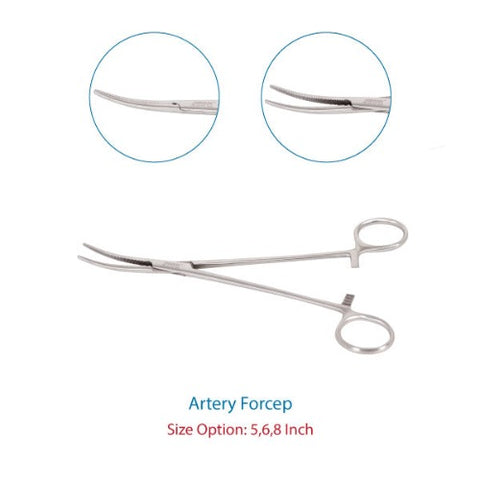 Artery Forceps Curved SS Delux Quality