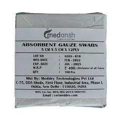 Absorbent Gauze Swabs 12 Ply Non Sterile (Pack of 400)