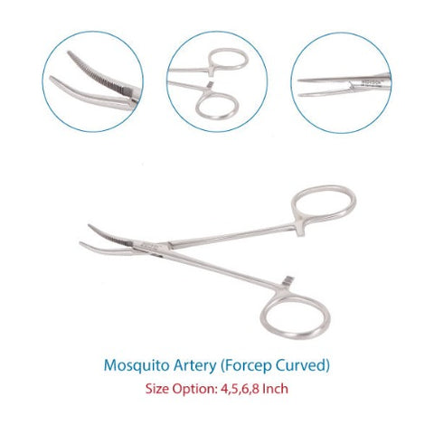 mosquito artery forceps curved