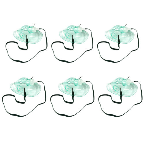 Oxygen Mask Premium Quality - Pack of 6