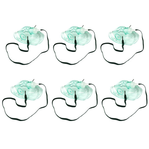 Oxygen Mask Premium Quality - Pack of 6