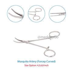 mosquito artery forceps curved