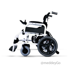 Karma SP-100 16 inch Bright Silver White Power Wheel Chair