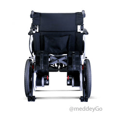 Karma SP-100 16 inch Bright Silver White Power Wheel Chair