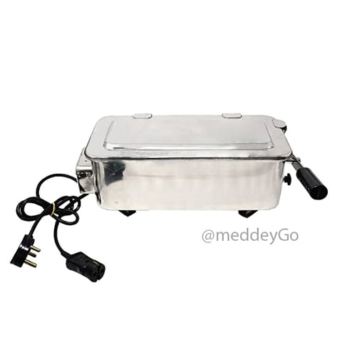 Electric Instrument Sterilizers with Lifting Tray Ss 304 Grade Size Approx.  12 x 6 x 5 Inches