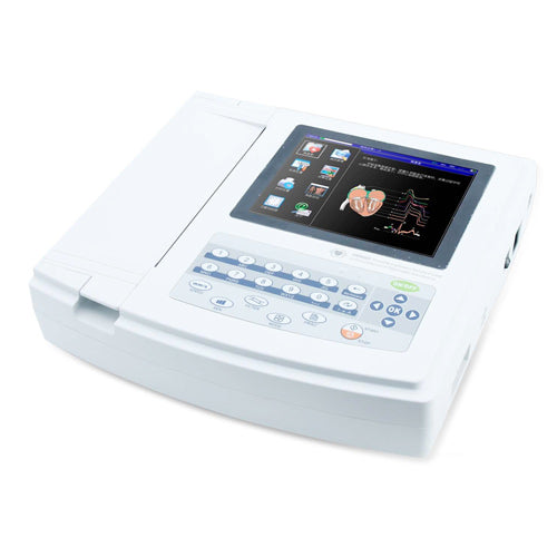 12 Channel ECG Machine with High Quality Waveforms