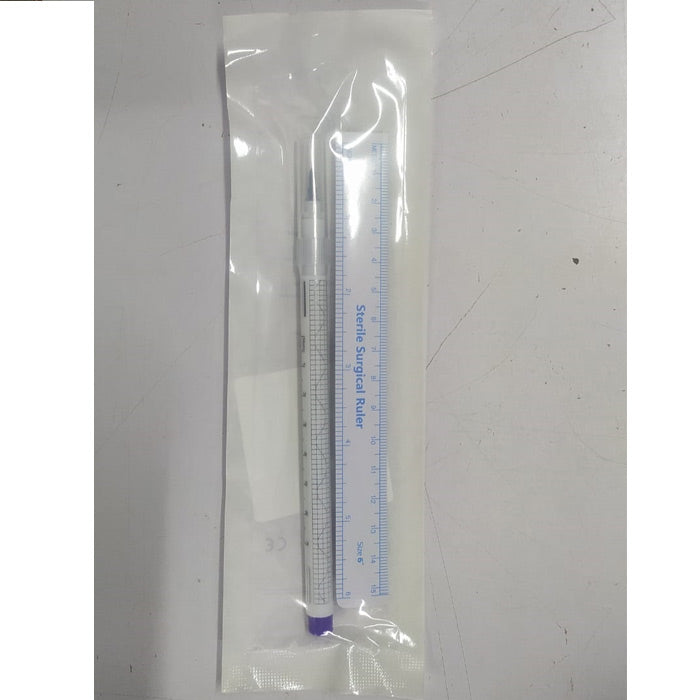 Medical Skin Marker Pen with Ruler (Pack of 10)