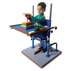 Adjustable Metalic Standing Frame Child with Wooden Base