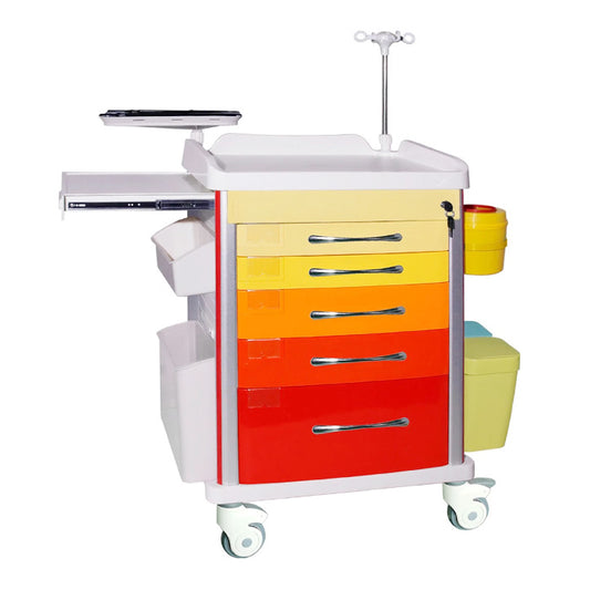 Emergency Medicine Trolley ABS Multicolor