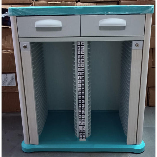 Case History Trolley Double (50 Shelves)