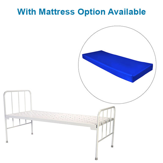 Plain Patient Hospital Bed MS Pipe Frame