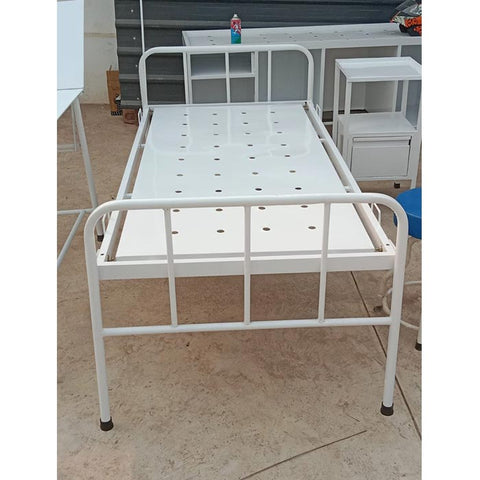 Plain Patient Hospital Bed MS Pipe Frame
