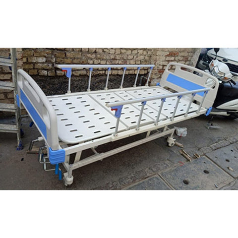 ICU Hospital Bed 5 function Mechanical With Wheels and Collapsible Railings