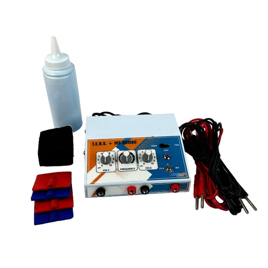 Mini Tens 2 Channel and Muscle Stimulator Machine with 1 Year Warranty