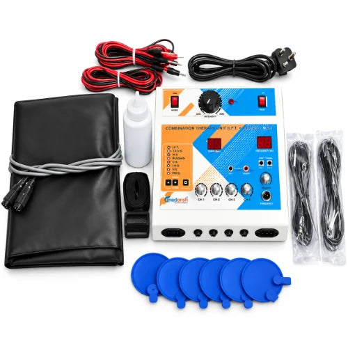 Medansh COMBINATION THERAPY 3 in 1 - TENS 4 Channel Ultrasonic and Deep Heat for Pain management with 1 year warranty