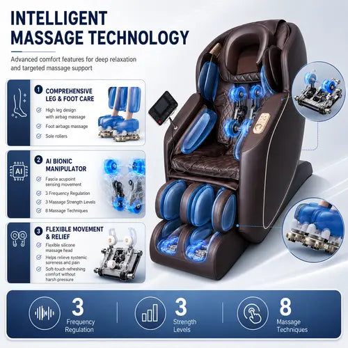 3D Full Body Massage Chair for Complete Relaxation