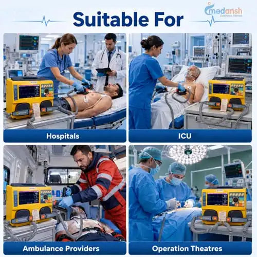 Defibrillator with Printer 270J and TFT Display