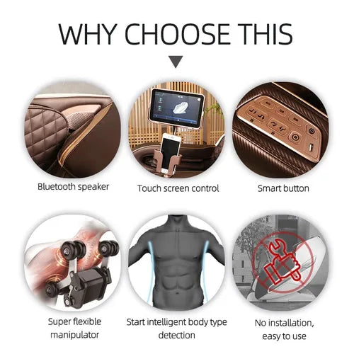 3d zero gravity massage chair 