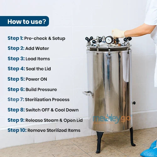 Vertical Autoclave Machine | Medical Sterilizer