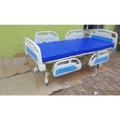 ICUhospitalbed5functionelectricwithwheels_ABSrailingsandmattressmedansh