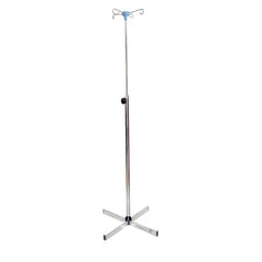 IV Stand with 4 Hooks Chrome Plated 