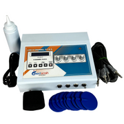 Medansh 4 CHANNEL Tens Machine LCD non-invasive low-risk nerve stimulation- reduce pain with 1 year warranty