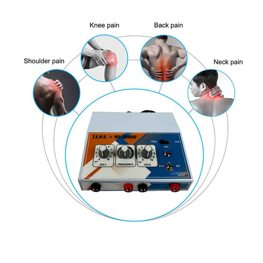 Medansh Portable TENS 2 channel with Muscle stimulator for pain relief with 1 year warranty