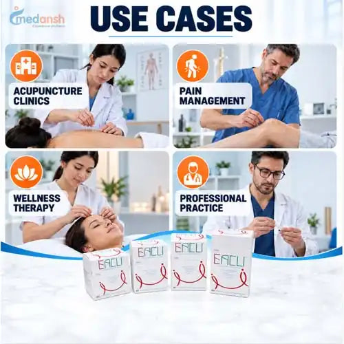 acupuncture needles with guide tube 5 sizes combo