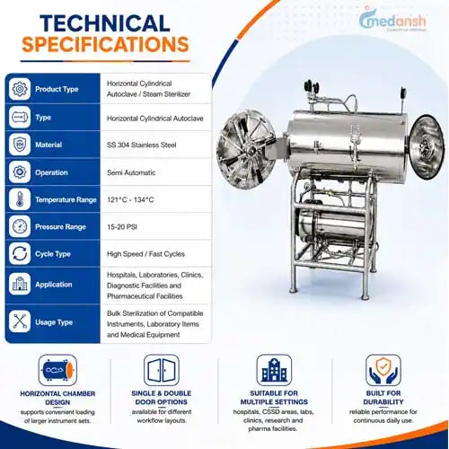autoclave horizontal 