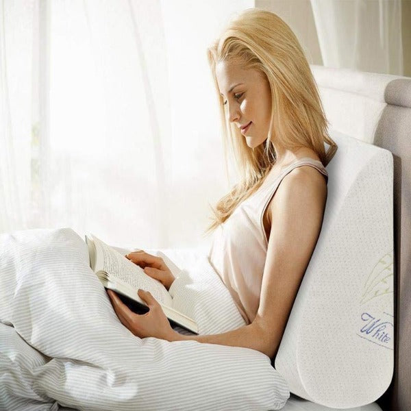 bedwedgepillowmemoryfoamforsittingreadingTVwatchingmeddey