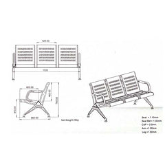 Stainless Steel Bench Delux Quality
