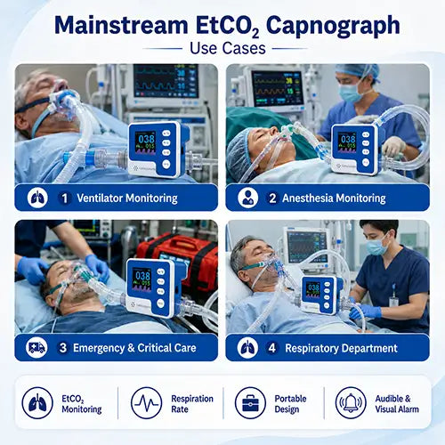capnograph monitor uses