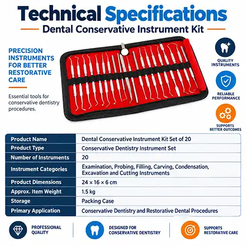 dental conservative instrument kit
