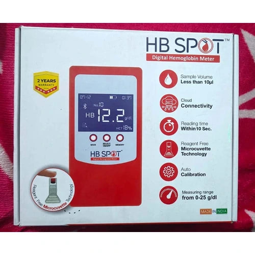 digital hemoglobin meter with free microcuvette 