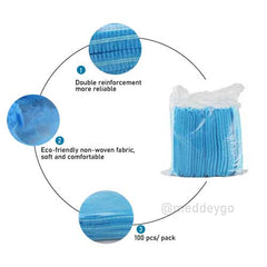 Disposable Bouffant Cap Stretchable (100 Pieces) - Pack of 4