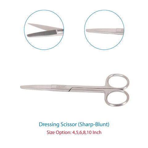 Dressing Surgical Scissor Straight
