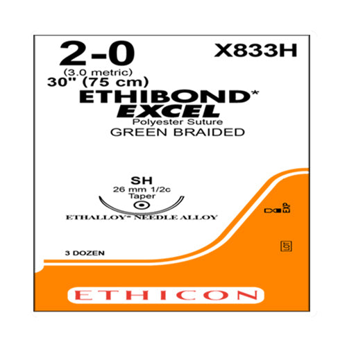 ethibond excel polyester suture X833H