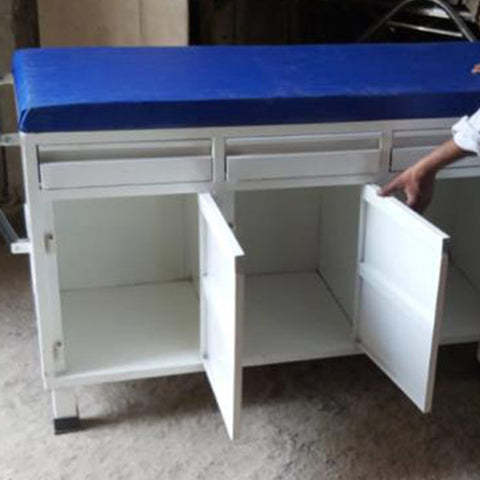 Examination Couch Drawer Cabinet with Footstep