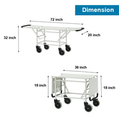 Folding Stretcher Trolley Mild Steel