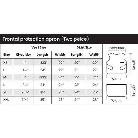 Frontal Protection Apron Vest and Skirt 0.35mm