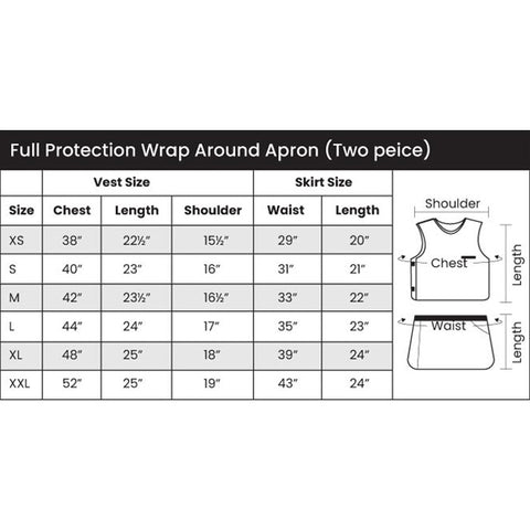 Full Protection Apron  Wrap Around Vest and Skirt 0.50mm
