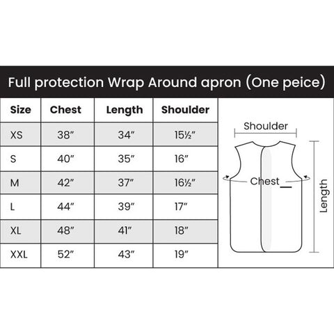 Full Protection Apron Partial Overlap Wrap Around 0.50mm