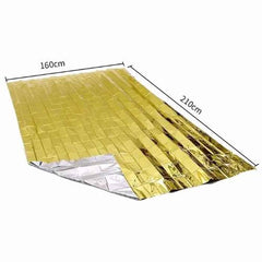 Full Size Gold and Silver PET Aluminum Emergency Blanket