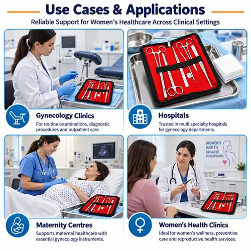 gynecology instruments kit set
