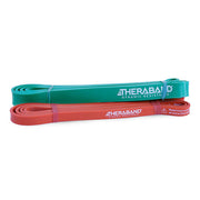 TheraBand HIgh Resistance Band Set Light (Orange) and Medium (Green)
